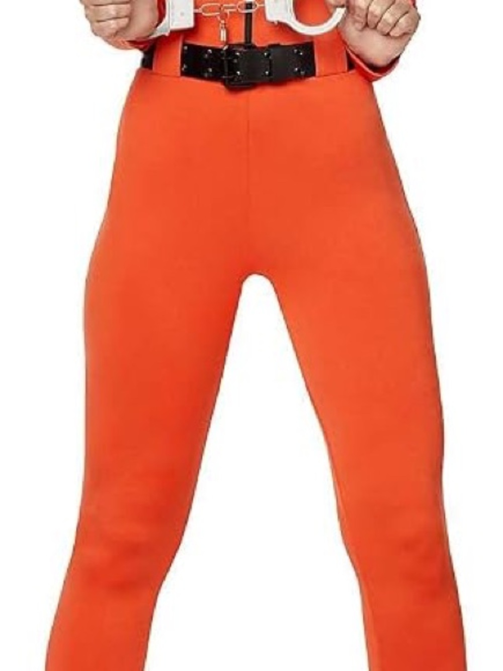 Spirit Bright Orange 'Inmate' Women's Jumpsuit Costume - Picture 8 of 9